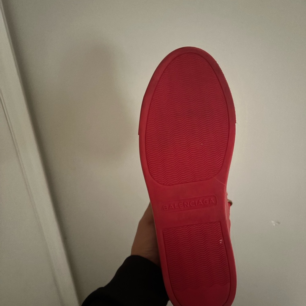 Balenciaga Red High-Top Sneakers - Picture 3 of 6